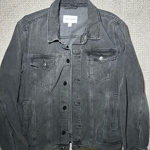 Sun + Stone Men's Charcoal Denim Jacket